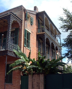 This picture of a house sporting the lacey latticework so typical of the balconies in New Orleans was taken by Fiona Smallcorn of Erith in Kent, UK.